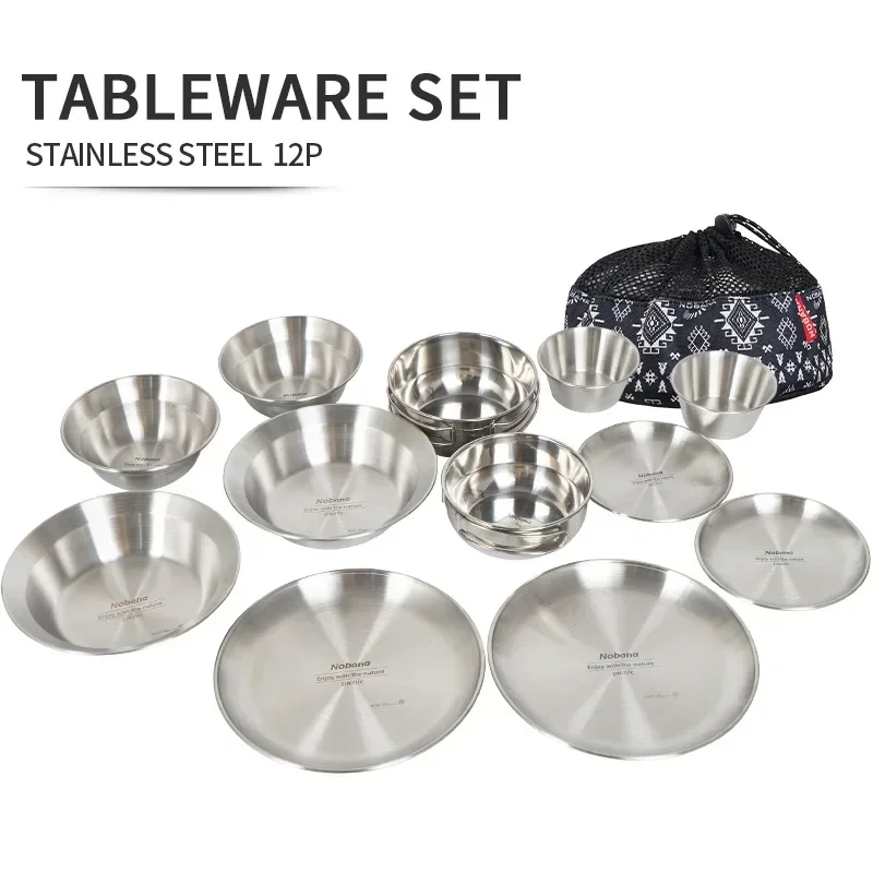 Camping Cooking Dining Set - CLS & NOBANA 12 adet açık