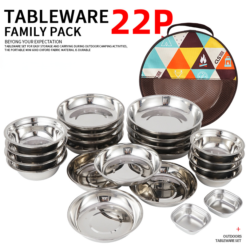 Camping Cooking Dining Set - Açık kamp pişirme taşınabilir yemek plaka