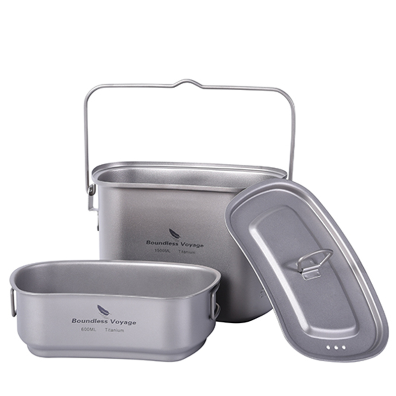 1.5L açık askeri kantin kamp y - Camping Cooking Container incelemesi ve fiyatı